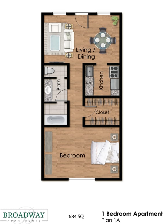 Floor Plans of Broadway Apartments in Beaumont TX